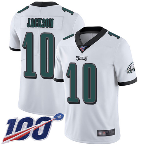 Men Philadelphia Eagles #10 DeSean Jackson White Vapor Untouchable NFL Jersey Limited Player Season